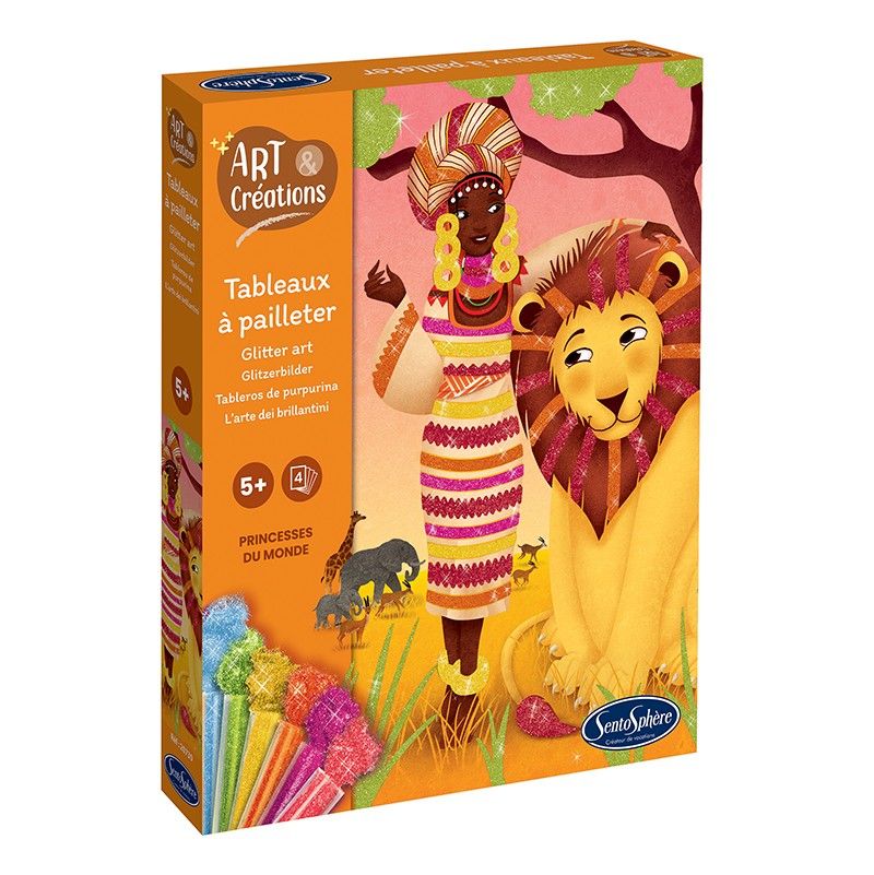 Tableau à Pailleter Princesses du monde Sentosphere Ikaipaka