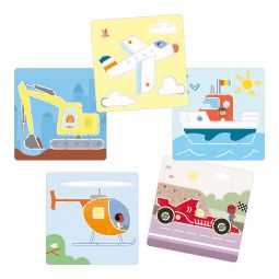 Pochoirs Transport & Co Djeco Ikaipaka jeux & jouets Royan
