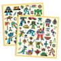 Stickers Robots métallisés Djeco Ikaipaka jeux & jouets Royan