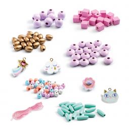 Perles en bois Arc en ciel Djeco Ikaipaka jeux & jouets Royan