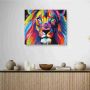Peinture aux numéros Lion Abstrait Pintar Numeros Ikaipaka jeux
