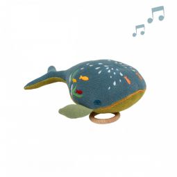 Coussin musical Baleine Bleue L'oiseau Bateau Ikaipaka jeux &