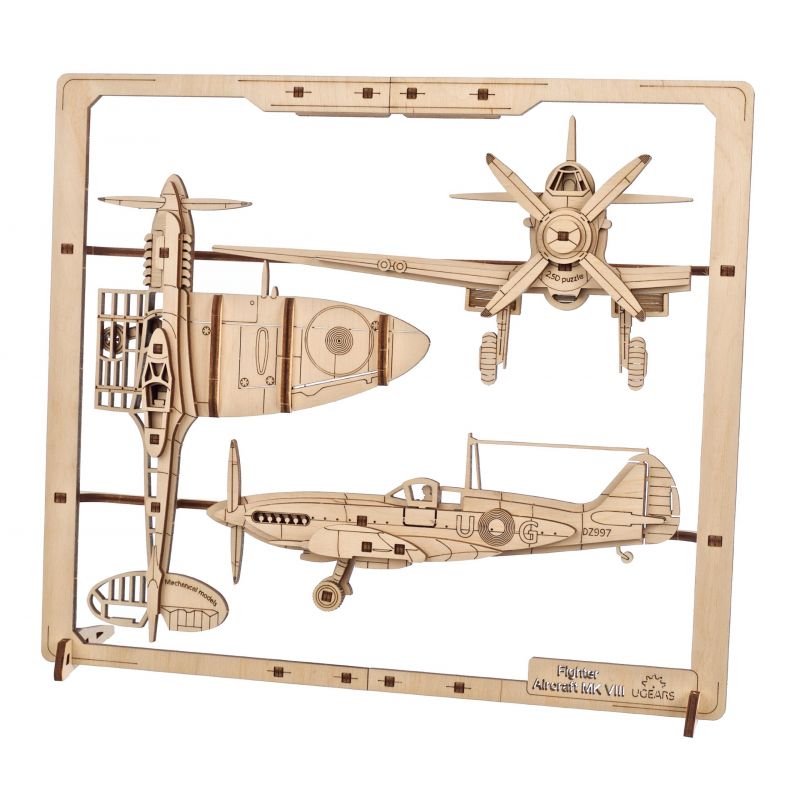 Avion de Chasse Puzzle 2,5D UGEARS UGEARS Ikaipaka jeux &