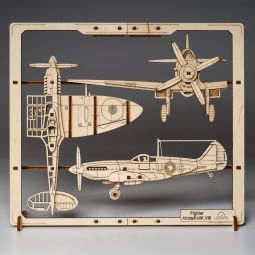 Avion de Chasse Puzzle 2,5D UGEARS UGEARS Ikaipaka jeux &