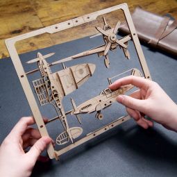 Avion de Chasse Puzzle 2,5D UGEARS UGEARS Ikaipaka jeux &