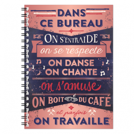Cahier A5 "Dans ce bureau..." ART GRAFIK International Ikaipaka