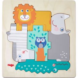 Puzzle en bois Dans la jungle Haba Ikaipaka jeux & jouets Royan