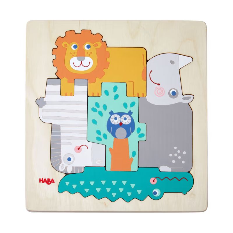 Puzzle en bois Dans la jungle Haba Ikaipaka jeux & jouets Royan