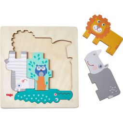 Puzzle en bois Dans la jungle Haba Ikaipaka jeux & jouets Royan