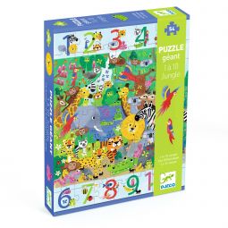 Puzzle 54p 1 à 10 Jungle Djeco Ikaipaka jeux & jouets Royan