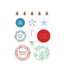 Stickers Book Xmas Berries 168 Stickers Artemio Artemio
