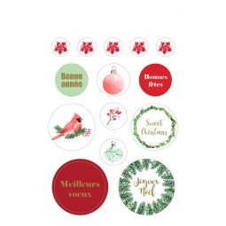 Stickers Book Xmas Berries 168 Stickers Artemio Artemio