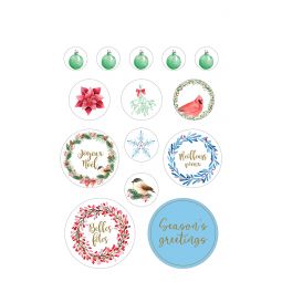 Stickers Book Xmas Berries 168 Stickers Artemio Artemio