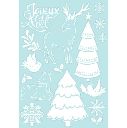 Déco repositionnable pour fenêtre Cerf & Biche Artemio Ikaipaka