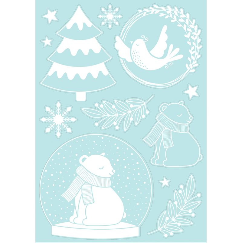Déco repositionnable pour fenêtre Ours Artemio Ikaipaka jeux &