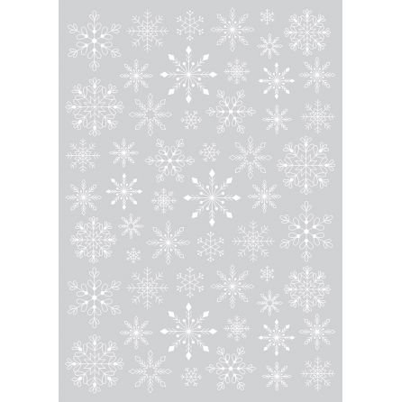 Décalcomanie Let it snow Flocons Artemio Artemio Ikaipaka jeux