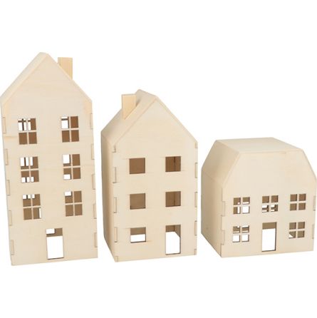 Set 3 maisons fermées Artemio Artemio Ikaipaka jeux & jouets
