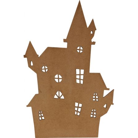 Silhouette MDF Halloween Château 25cm Artemio Ikaipaka jeux &