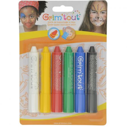 Grimtout 6 Sticks de maquillage Grimtout Ikaipaka jeux & jouets