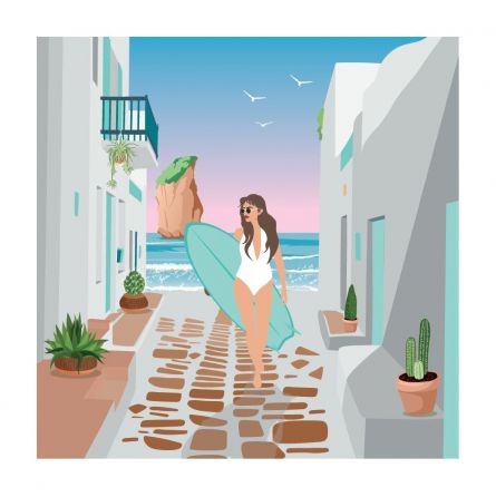 Peinture aux numéros Enjoy Art Retour de Plage Oz Ikaipaka jeux