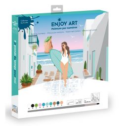 Peinture aux numéros Enjoy Art Retour de Plage Oz Ikaipaka jeux