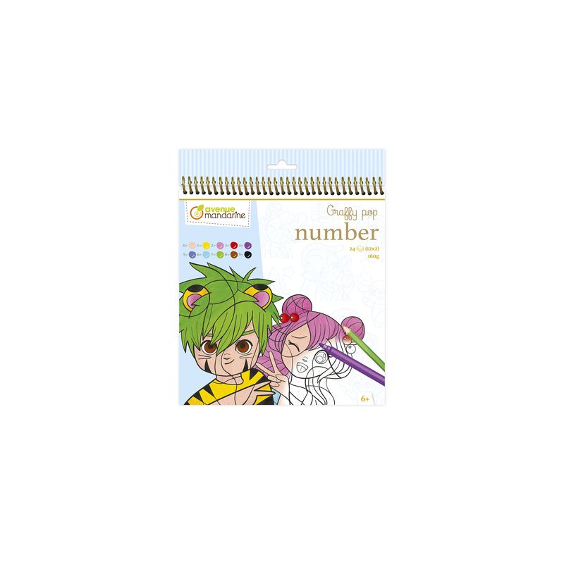 Graffy Pop Number Manga Avenue Mandarine Ikaipaka jeux & jouets
