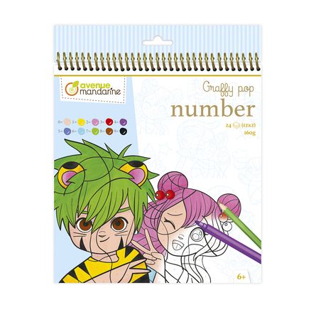Graffy Pop Number Manga Avenue Mandarine Ikaipaka jeux & jouets