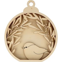 Boule Relief Xmas Berries Mésange Artemio Artemio Ikaipaka jeux