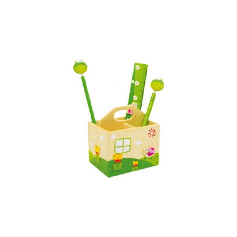 Boite crayon d'écriture "coac" Legler Ikaipaka jeux & jouets