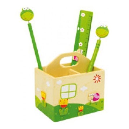 Boite crayon d'écriture "coac" Legler Ikaipaka jeux & jouets