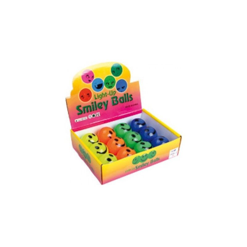 Balles bondissantes smiley "tetes lumineuses" Legler Ikaipaka