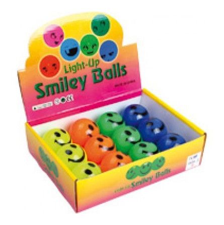 Balles bondissantes smiley "tetes lumineuses" Legler Ikaipaka