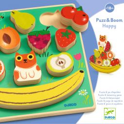 Puzzle Bois Boom Happy Djeco Ikaipaka jeux & jouets Royan
