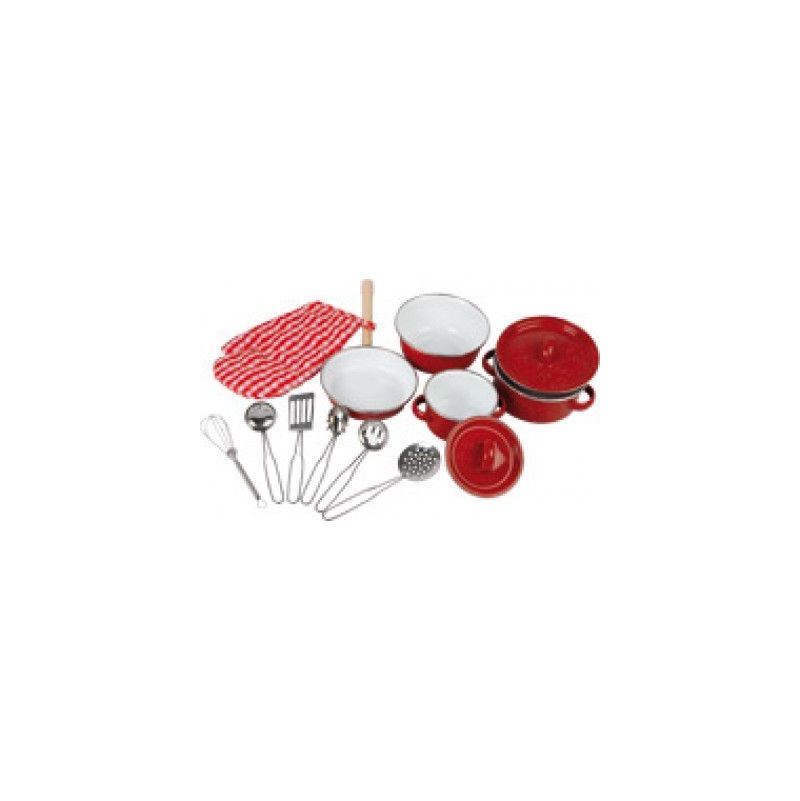 Batterie Cuisine "rouge" Legler Ikaipaka jeux & jouets Royan