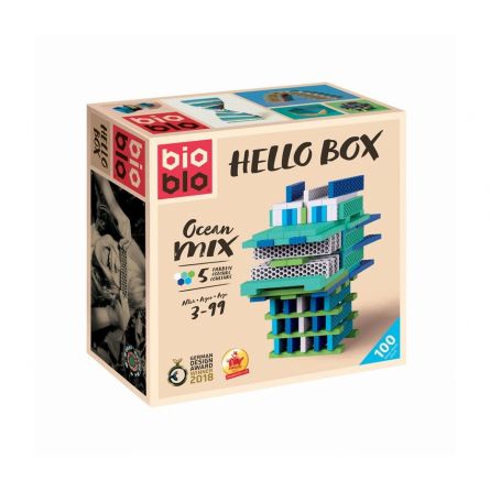 Hello Box Ocean-Mix 100 briques Bioblo  Ikaipaka jeux & jouets