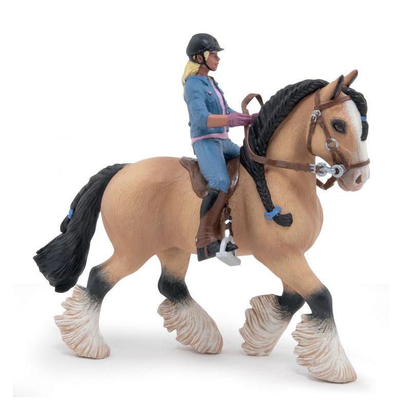 Tinker et sa jeune cavalière PAPO Papo Ikaipaka jeux & jouets