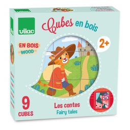 Cubes en bois Les Comtes VILAC Ikaipaka jeux & jouets Royan