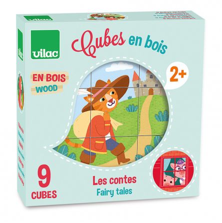 Cubes en bois Les Comtes VILAC Ikaipaka jeux & jouets Royan