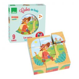 Cubes en bois Les Comtes VILAC Ikaipaka jeux & jouets Royan
