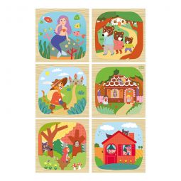 Cubes en bois Les Comtes VILAC Ikaipaka jeux & jouets Royan