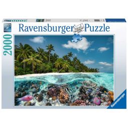 Puzzle 2000p Une Plongée aux Maldives Ravensburger Ikaipaka