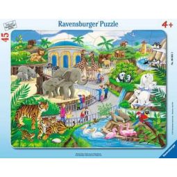 Puzzle 45p Visite au Zoo Ravensburger Ikaipaka jeux & jouets
