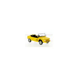 Voiture miniature Citroën Méhari 1970 Jaune 1/24  Ikaipaka jeux