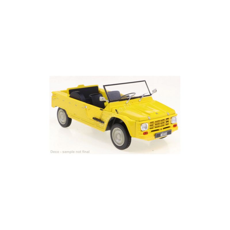 Voiture miniature Citroën Méhari 1970 Jaune 1/24  Ikaipaka jeux