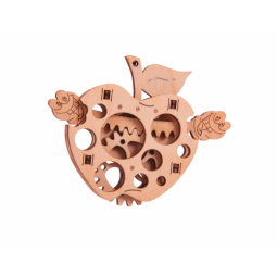 Maquette 3D en bois - Pomme - 15 pcs  Ikaipaka jeux & jouets