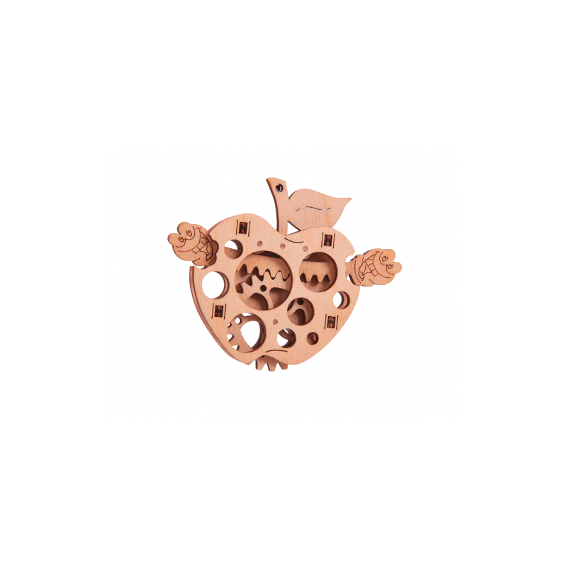 Maquette 3D en bois - Pomme - 15 pcs  Ikaipaka jeux & jouets