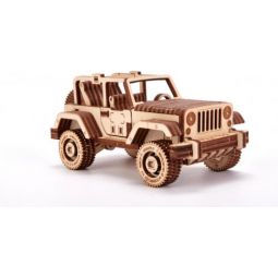 Maquette voiture 3D en bois - safari car - 126 pcs  Ikaipaka