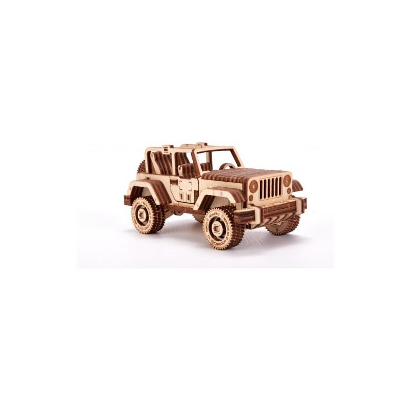 Maquette voiture 3D en bois - safari car - 126 pcs  Ikaipaka