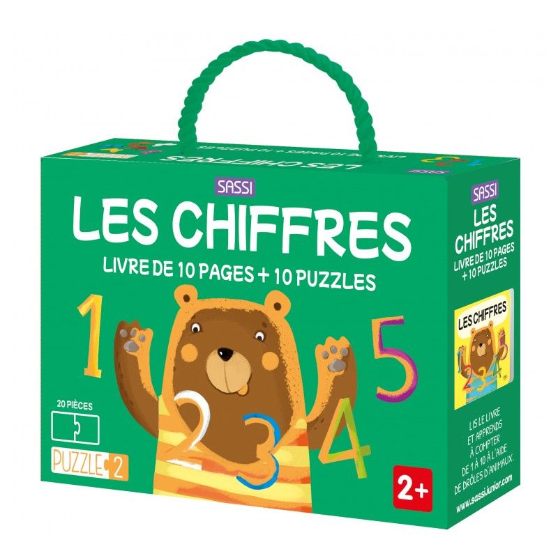 Puzzle 2p Les Chiffres Sassi Ikaipaka jeux & jouets Royan