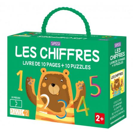 Puzzle 2p Les Chiffres Sassi Ikaipaka jeux & jouets Royan